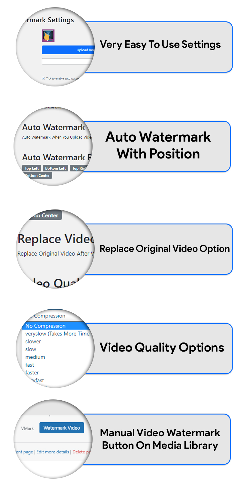 Video Watermark Plugin For WordPress - 2